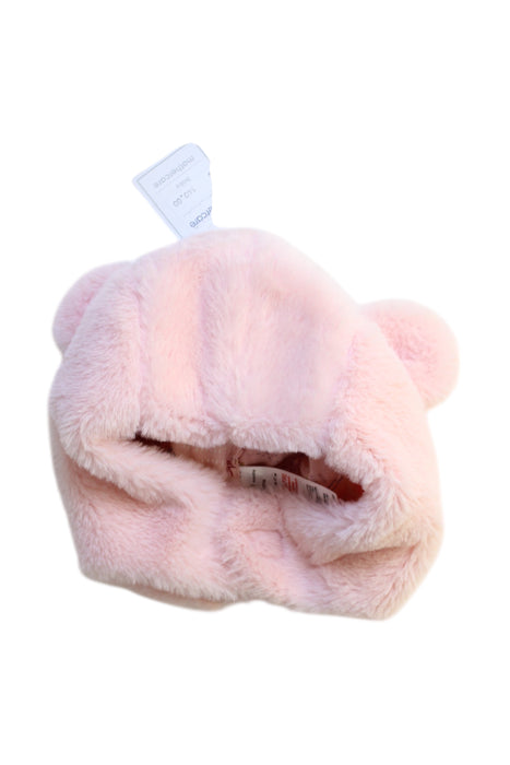 A Pink Winter Hats from Mothercare in size 6-12M for girl. (Front View)