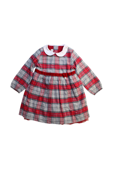 A Multicolour Long Sleeve Dresses from Chicco in size 2T for girl. (Front View)