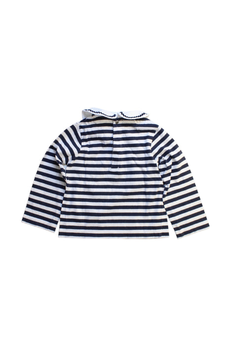 A Navy Long Sleeve Tops from Jacadi in size 18-24M for girl. (Back View)