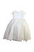 A White Short Sleeve Dresses from Sarah Louise in size 6T for girl. (Back View)