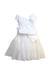 A White Sleeveless Dresses from Camilla in size 5T for girl. (Back View)