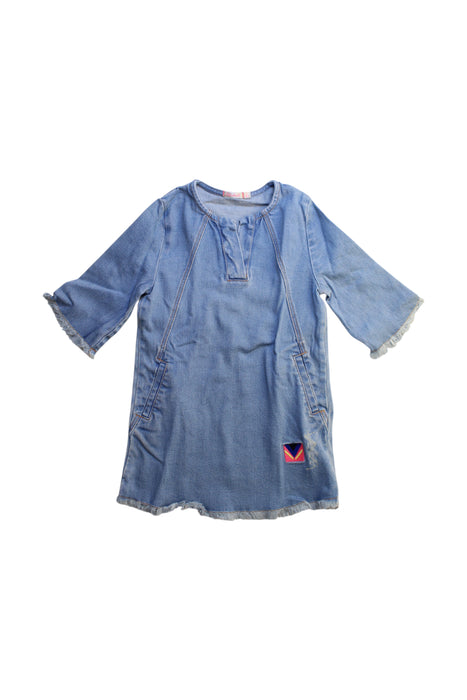 A Blue Long Sleeve Dresses from Billieblush in size 5T for girl. (Front View)