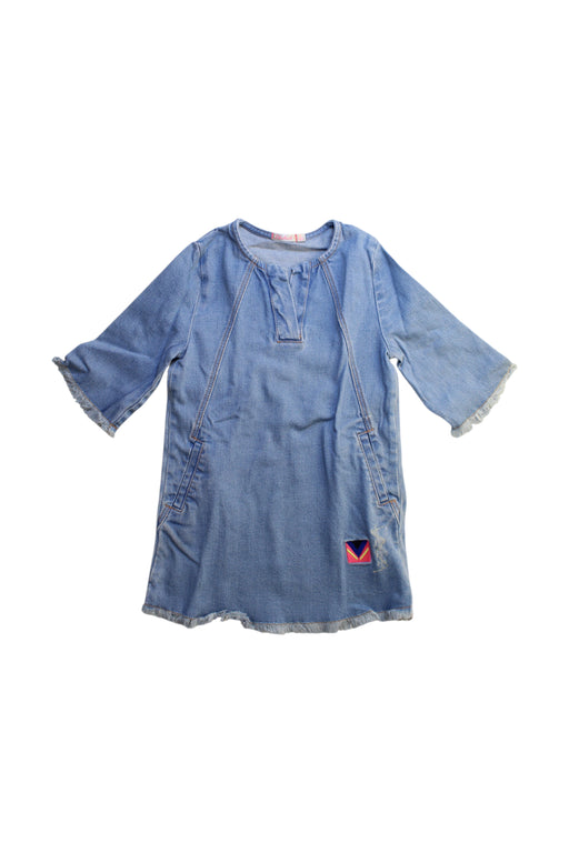 A Blue Long Sleeve Dresses from Billieblush in size 5T for girl. (Front View)