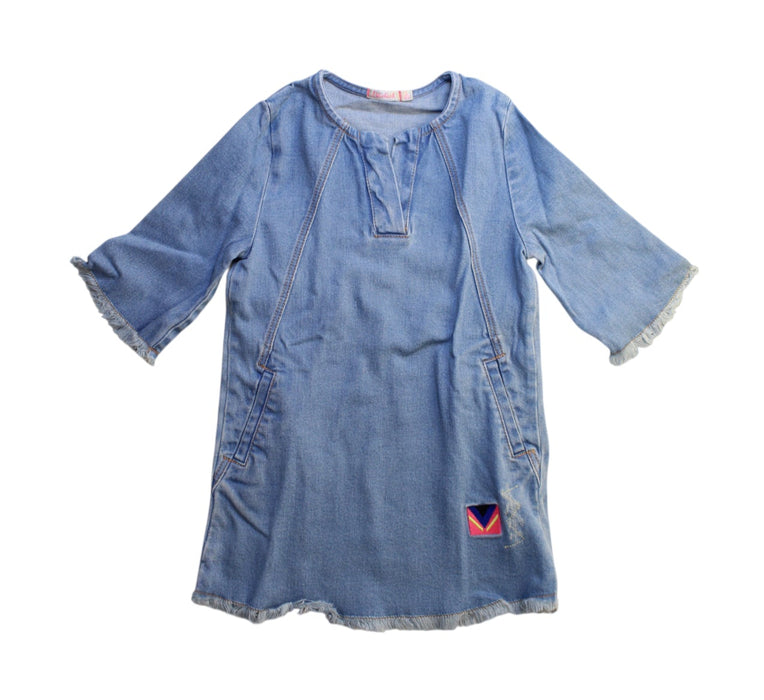 A Blue Long Sleeve Dresses from Billieblush in size 5T for girl. (Front View)