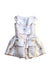 A White Sleeveless Dresses from Monnalisa in size 6T for girl. (Front View)