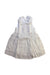 A Ivory Sleeveless Dresses from Purete du... Bebe in size 4T for girl. (Front View)