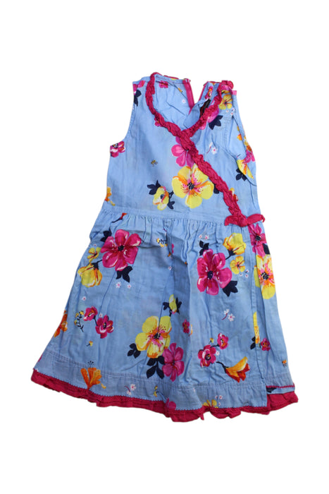 A Multicolour Sleeveless Dresses from Catimini in size 4T for girl. (Front View)