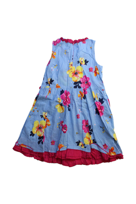 A Multicolour Sleeveless Dresses from Catimini in size 4T for girl. (Back View)