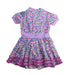 A Multicolour Short Sleeve Dresses from Fafa in size 4T for girl. (Back View)