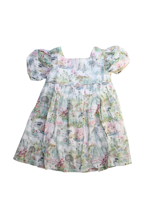A Multicolour Short Sleeve Dresses from Purete du... Bebe in size 4T for girl. (Front View)
