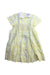 A Yellow Short Sleeve Dresses from Kidiwi in size 4T for girl. (Front View)