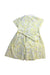A Yellow Short Sleeve Dresses from Kidiwi in size 4T for girl. (Back View)