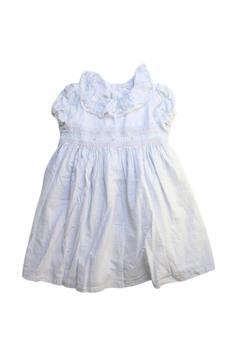 A White Short Sleeve Dresses from Baby Lai in size 4T for girl. (Front View)