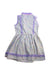 A Purple Sleeveless Dresses from Fafa in size 6T for girl. (Back View)