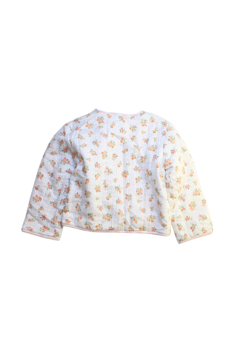 A White Lightweight Jackets from Kidiwi in size 6T for girl. (Back View)