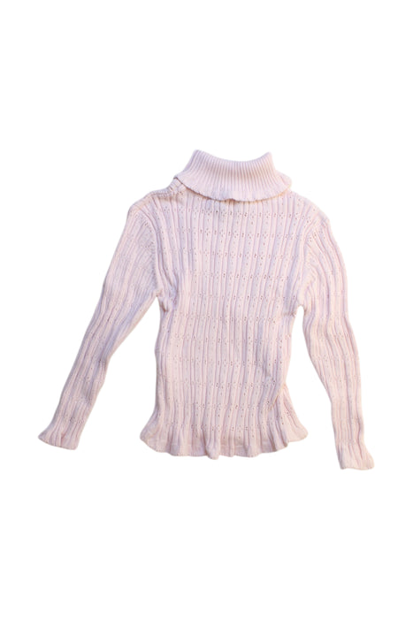 A Ivory Long Sleeve Tops from Lili Gaufrette in size 4T for girl. (Front View)