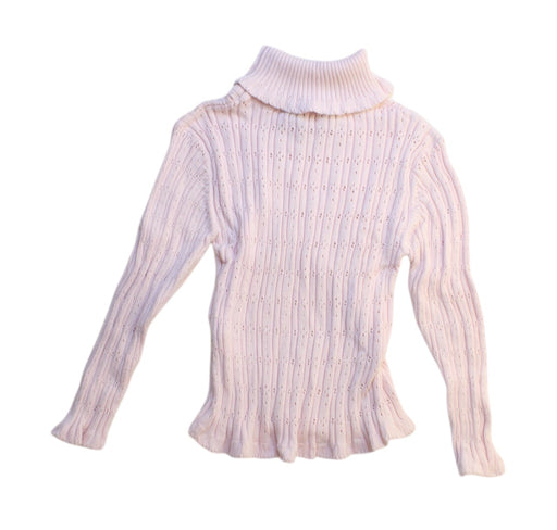 A Ivory Long Sleeve Tops from Lili Gaufrette in size 4T for girl. (Front View)