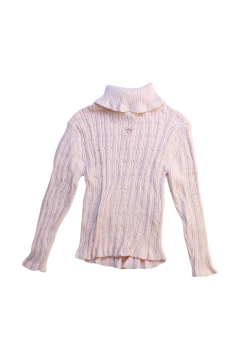 A Ivory Long Sleeve Tops from Lili Gaufrette in size 4T for girl. (Back View)
