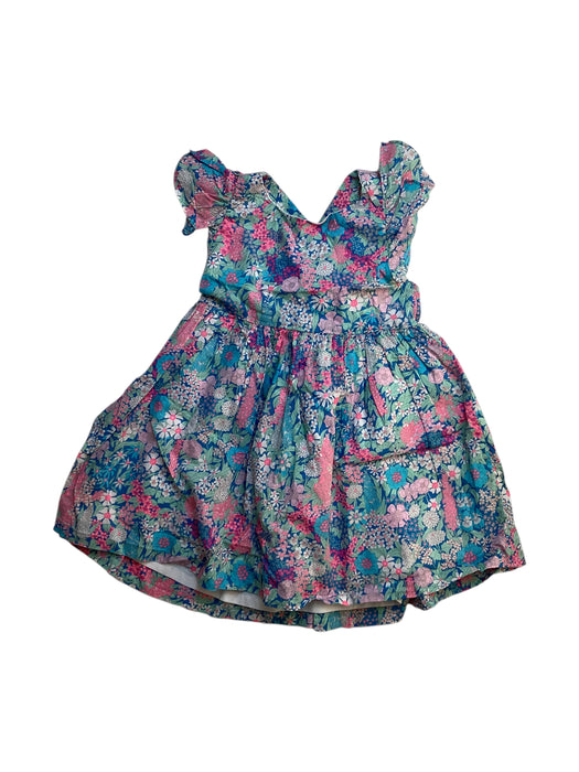 A Blue Sleeveless Dresses from Jacadi in size 12-18M for girl. (Front View)