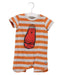 A Orange Short Sleeve Rompers from Minti in size 3-6M for boy. (Front View)