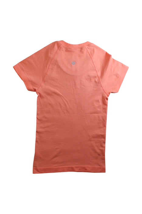 A Pink Active Tops from Lululemon in size 6T for girl. (Back View)