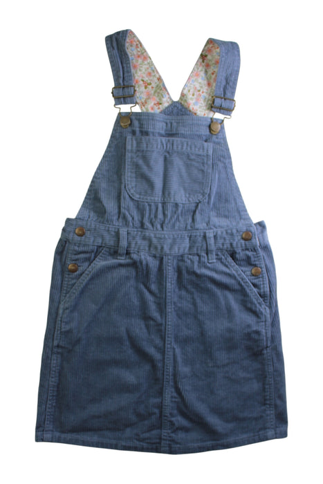 A Blue Overall Dresses from BEAMS in size 7Y for girl. (Front View)