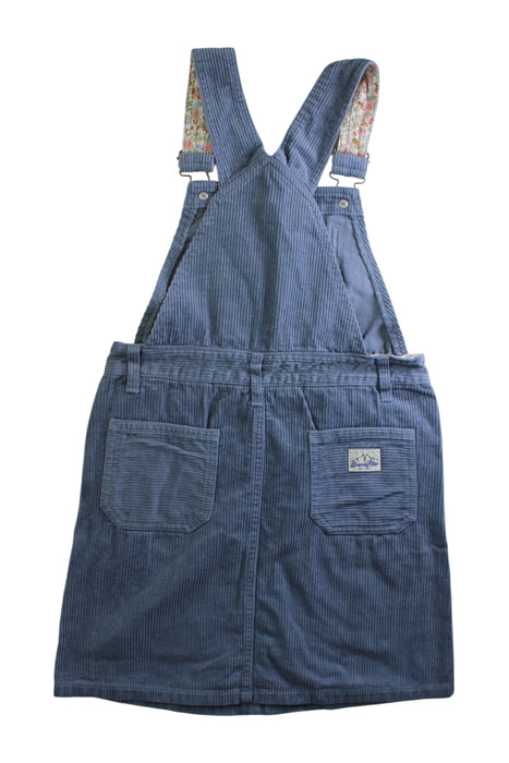 A Blue Overall Dresses from BEAMS in size 7Y for girl. (Back View)