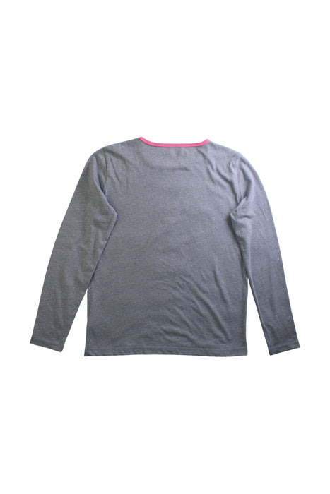 A Grey Long Sleeve T Shirts from Crewcuts in size 8Y for girl. (Back View)