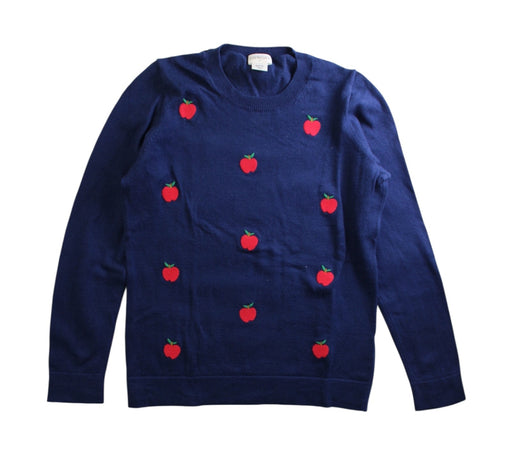A Navy Crewneck Sweatshirts from Crewcuts in size 8Y for girl. (Front View)