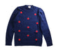 A Navy Crewneck Sweatshirts from Crewcuts in size 8Y for girl. (Front View)