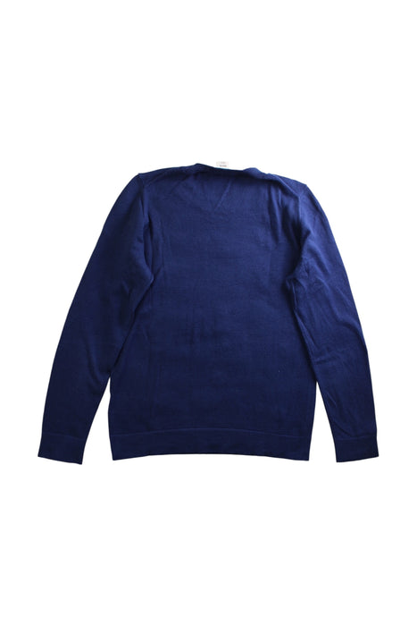 A Navy Crewneck Sweatshirts from Crewcuts in size 8Y for girl. (Back View)