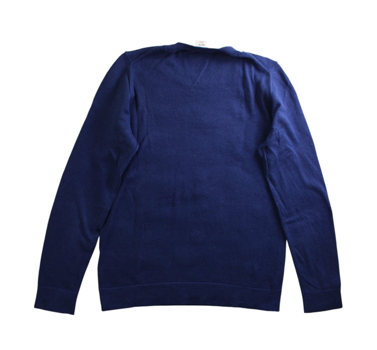 A Navy Crewneck Sweatshirts from Crewcuts in size 8Y for girl. (Back View)