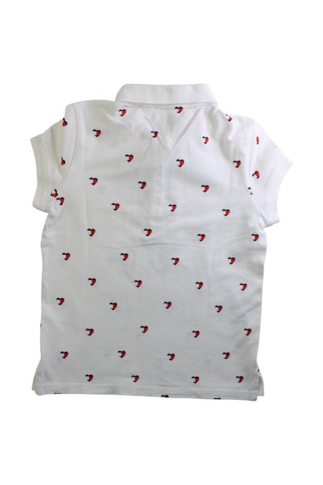 A White Short Sleeve Shirts from Tommy Hilfiger in size 8Y for girl. (Back View)