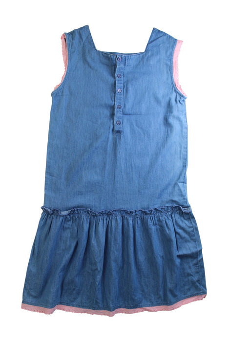 A Blue Sleeveless Dresses from Cath Kids London in size 9Y for girl. (Back View)