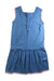 A Blue Sleeveless Dresses from Cath Kids London in size 9Y for girl. (Back View)
