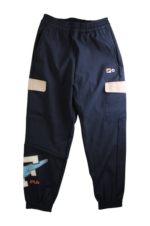 A Navy Sweatpants from Fila in size 10Y for boy. (Front View)