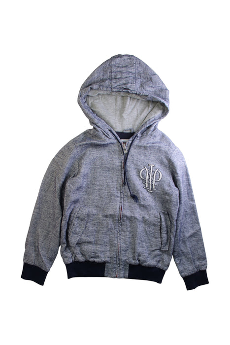 A Grey Hooded Sweatshirts from I Pinco Pallino in size 8Y for boy. (Front View)