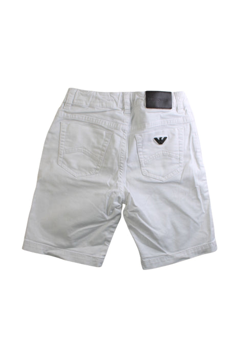 A White Shorts from Emporio Armani in size 8Y for boy. (Back View)