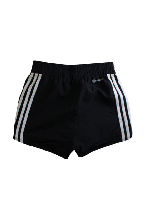 A Black Active Shorts from Adidas in size 11Y for girl. (Back View)