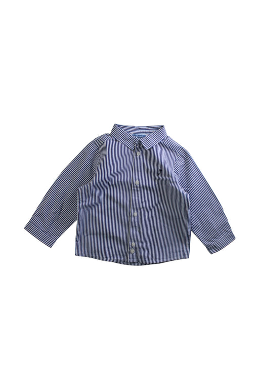A Blue Long Sleeve Shirts from Jacadi in size 12-18M for boy. (Front View)