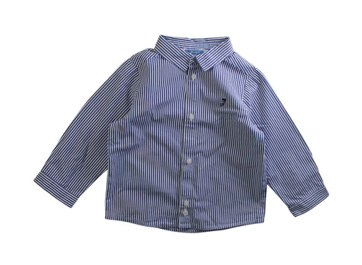 A Blue Long Sleeve Shirts from Jacadi in size 12-18M for boy. (Front View)