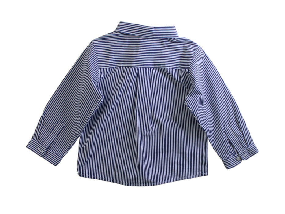 A Blue Long Sleeve Shirts from Jacadi in size 12-18M for boy. (Back View)
