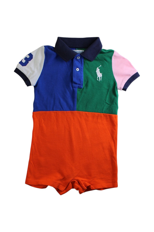 A Multicolour Short Sleeve Rompers from Ralph Lauren in size 12-18M for boy. (Front View)