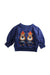 A Navy Crewneck Sweatshirts from Tinycottons in size 2T for boy. (Front View)