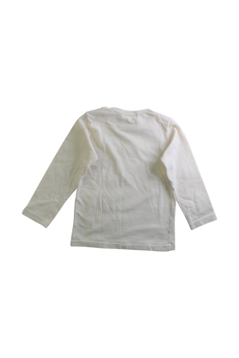 A White Long Sleeve Bodysuits from 1 + in the family in size 12-18M for neutral. (Back View)