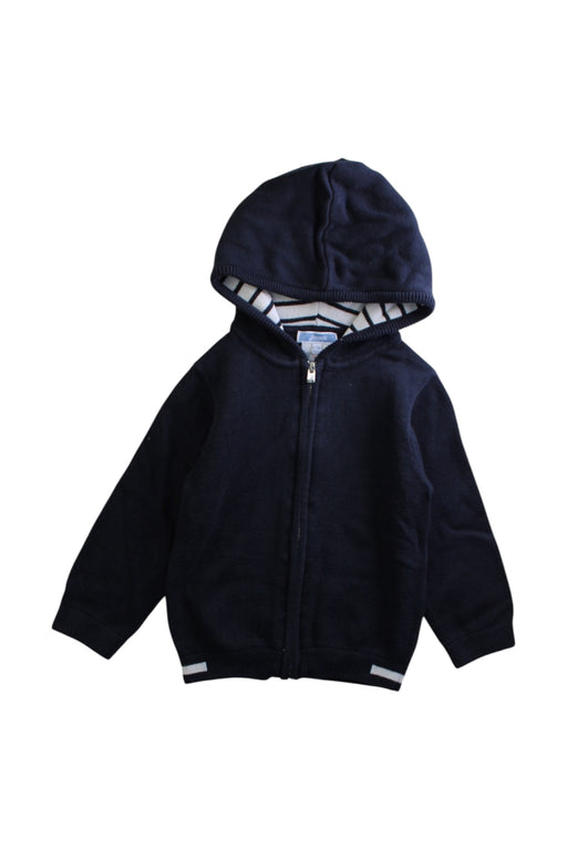 A Navy Zippered Sweatshirts from Jacadi in size 2T for boy. (Front View)