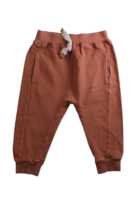 A Brown Sweatpants from 1 + in the family in size 12-18M for boy. (Front View)