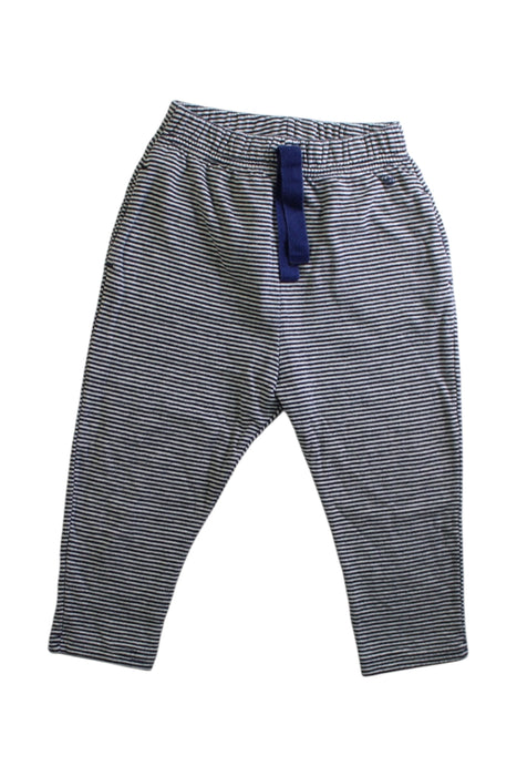 A Navy Casual Pants from Petit Bateau in size 12-18M for boy. (Front View)
