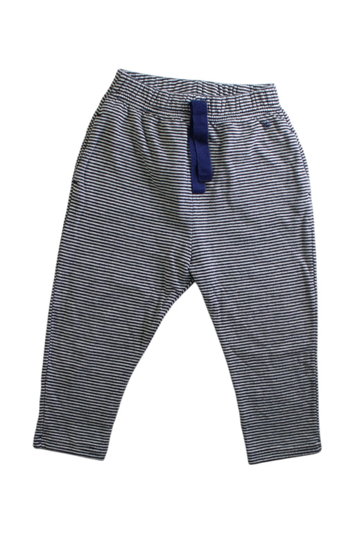 A Navy Casual Pants from Petit Bateau in size 12-18M for boy. (Front View)