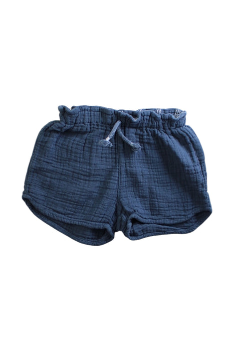 A Blue Shorts from Buho in size 6-12M for neutral. (Front View)
